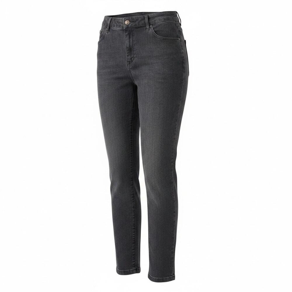 Jessica Simpson High Rise Skinny Jeans Black Faded Wash Denim Size 14/32 Stretch - Picture 11 of 12